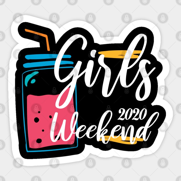 Girls Trip Cute Girls Weekend 2020 Mask Girls Trip 2020 Mask girls weekend trips Sticker by Gaming champion